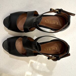 Lauren Ralph Lauren ankle strap 4” heels